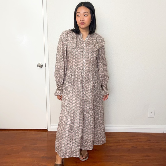 SEA New York Amalia Floral Ruffle Balloon Sleeve Dress in Blossom - Picture 2 of 11